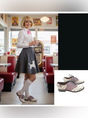 Bass x Rachel Antonoff Cupcake Cotton Candy Oxfords Shoes Embroidered leather